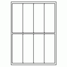 447 - Label Size 50mm x 138mm - 8 labels per sheet